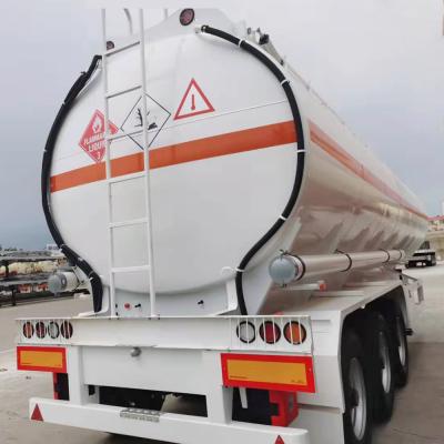 China Truck Trailer CIMC HUAJUN Manufacturer 3 Axles 42000 45000 48000 Liters Oil Tank Trailer Fuel Tank Trailer for sale