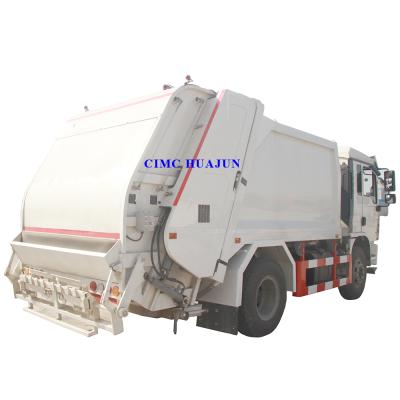 China CIMC HUAJUN China Brand New 15CBM Compressed Commercial Waste Trailer Box Shacman Light Truck Trailer 4 - 6L for sale