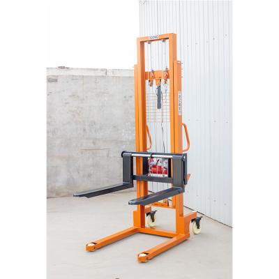 China Hotels 1T*2M Plug-in Motor Forklift Stacker Plug-in With Semi-Electric Motor Stacker for sale