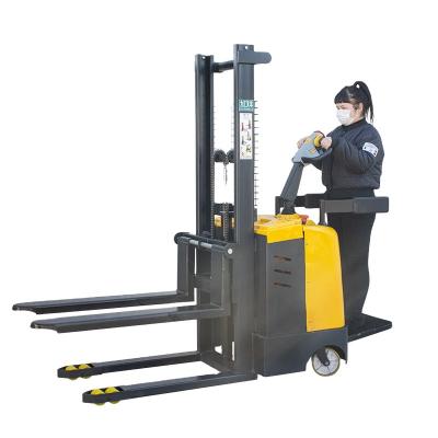 China Hotels Recommend All-electric Battery Operated Pallet Lift Stacker All-electric Forklift Stacker 1T*1.6M for sale