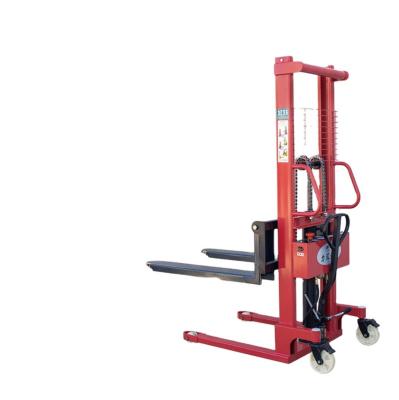 China Hotels Hydraulic Hand And Electric Forklift Manual Hand Stacker 1T*1.6M for sale