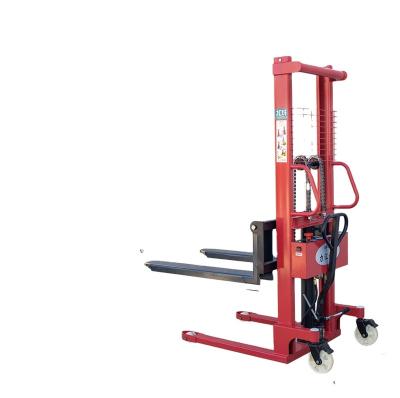 China Hotels Hydraulic Hand And Electric Forklift Manual Hand Stacker 2T*1.6M for sale