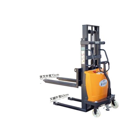 China Hotels Straddle Pallet Stacker Semi Electric Semi Electric Walking Stacker 2T*2.5m for sale