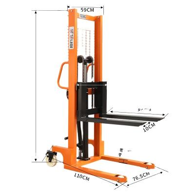 China Hydraulic Manual Pallet Stacker Hotels Pallet Stacker Hydraulic Forklift for sale