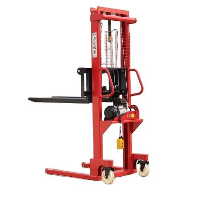 China Manual Hydraulic Hydraulic Hand Lift Forklift Stacker Hotels 1000Kg Pallet Stacker for sale