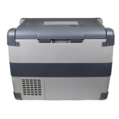 China Low Battery Protection EVERCOOL 60L Compressor Boat Caravan Fridge Portable Fridge 12v 24v Freezer for sale