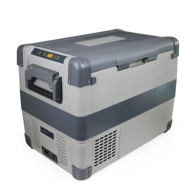 China Low battery protection EVERCOOL 60L dc 12 single portable 24V fridge freezer for car or home for sale