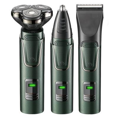 China Multifunctional 3 in 1 triple blade fashionable rechargeable waterproof razor best trimmer electric razor gift for men for sale