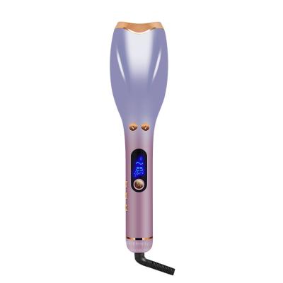 China New Outdoor Fashion Auto Rotating Hair Curling Iron Smart Digital LCD Display Easy Use Hair Curlers Best Gift For Ladies for sale