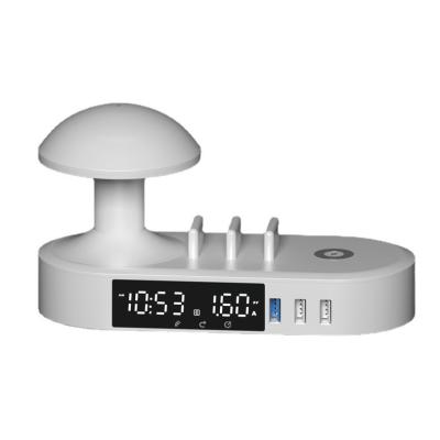 China New Design Mobile Phone Small Radio Fast Charger Mushroom Night Light For Bedroom Multifunctional Charging Station For Mobile Phones for sale