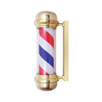 China Modern gold barber pole for barber shop super quality salon furniture in china beauty salon equipment factory for sale