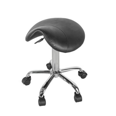 China Modern Barbar Shop Stool With Best Cheap Price Selling Saddle Stool With Base Chrome Living Room Furniture Factory To Supply Head Chair for sale