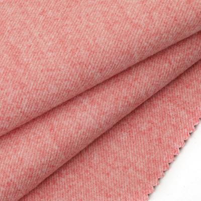 China Wholesale anti pill factory price stretch melton textile twill brush velor knit TR spandex fabric for sale