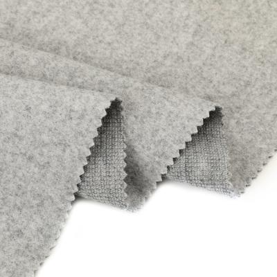 China Hot Sale Anti Static Mix Color Effect Single Side Pilling Knitting Brushed Fabric For Garment for sale