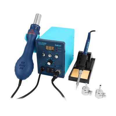 China Bakon SBK8586 Heat Soldering Station Gun Machinery Repair Shops Digital Soldering Iron Stand With Power Supply for sale