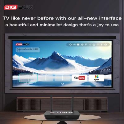 China Digibox Smart Android TV Box Android 12 Voice Remote Control for sale