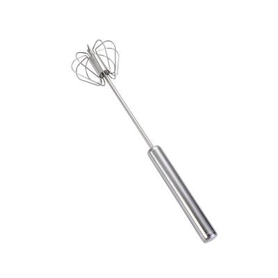 China Viable Semi-automatic Egg Beater Stainless Steel Manual Hand Mixer Self Agitator Kitchen Accessories Egg Turning Tools 201 for sale