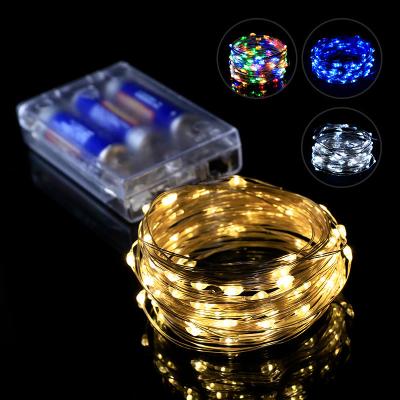 China String light Customized Cheaper Indoor Battery powered Mini Led Copper Wire Lights fairy lights String for Christmas Festival Decorations for sale