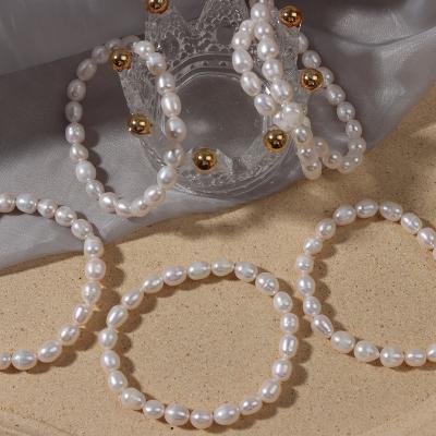 China CLASSIC High Quality White Pearl Jewelry Freshwater Pearl Bracelet For Women Gift for sale