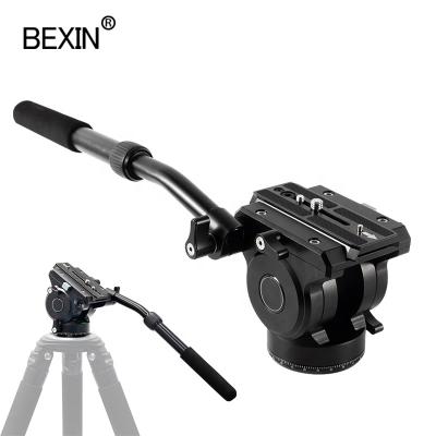 China High Quality Professional Three Way Ball Head Adapter Aluminum Alloy BEXIN Tripod Ball Head Hydraulic Ball Head for Camera Tripod Bird Watching for sale