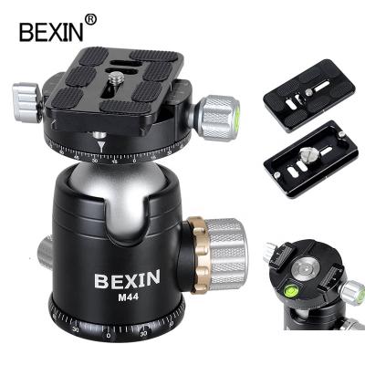 China HOT 20KG Load 20KG Swivel Aluminum Alloy BEXIN Belt 1/4 Screw Light Mount Panoramic Tripod Ball Head For DSLR Digital Video Camera Phones for sale