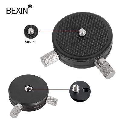 China BEXIN Aluminum Alloy 360 Degree Rotating Panoramic Ball Head CNC Quick Release Dish Gimbal Tripod Head For Dslr Digital Camera for sale