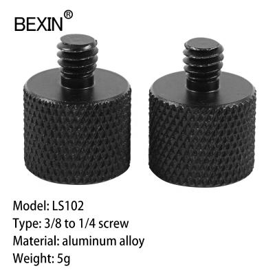 China Factory Supply 3/8 To 1/4 Inch 7mm Round Knurled Head Camera Mount Thumb Screw Conversion Screws For Tripod Ball Head for sale