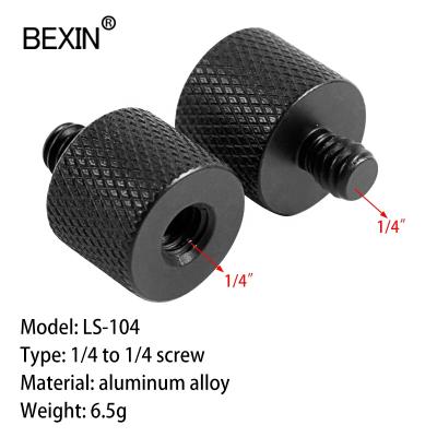 China New BEXIN Camera 1/4 inch Female to Male 1/4 inch Conversion Screw Adapter Aluminum Alloy Screw for Camera Tripod for sale