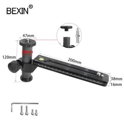 China Long Support BEXIN Dslr Camera Professional Quick Release Plate Focus Bracket PTZ Stabilizer Carbon Fiber Column Telephoto Dish for sale