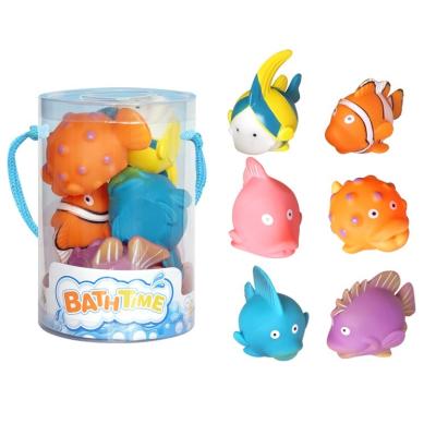 China Cute Bath Toy Children Hot Sale Gift Fishing PVC Bath Toys for Kids Baby Swimming Floating Bath Toy Play Set for sale