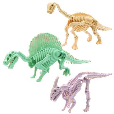 China Dinosaur Assembling Toys Factory Wholesale Customize DIY Education Science Discover Kids Plastic Excavation Dig Dinosaur Fossil Toys for sale