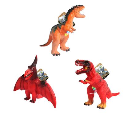 China Playing Dinosaur Professional Simulated Dinosaur Toy With Custom Plastic Rubber Noise and Light Style for Kids Baby Children for sale