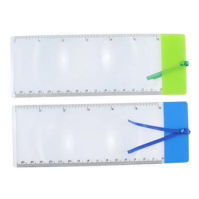 China Factory Wholesale Gift Business Card Type Ultra Thin PVC Ultra Tthin 3X Marker Magnifier With Card Cover for sale