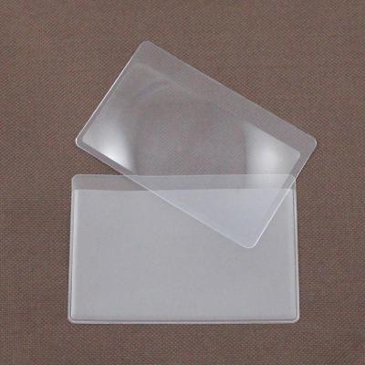 China Wholesale Ultra Thin Credit Card 3X Magnification Magnifying FRESNEL LENS Reading Magnifier for sale