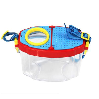 China Kisd Wholesale Portable School Teaching Aid Children's Toys Educational Magnifier With Rope Insect Observation Outdoor Box for sale