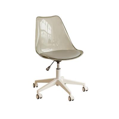 China Modern Modern transparent chair with cushion rotary lift office chair acrylic chair for sale