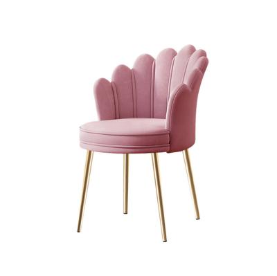 China (Size) creative design living room sofa chair metal adjustable family dining chair girl makeup leisure chair for sale