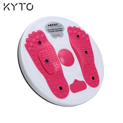 China PP Size Twisting Disc Magnet Balance Board Fitness Equipment Good Body Exercise Training Foot Shaped Figure Trimmer KYTO2237 for sale