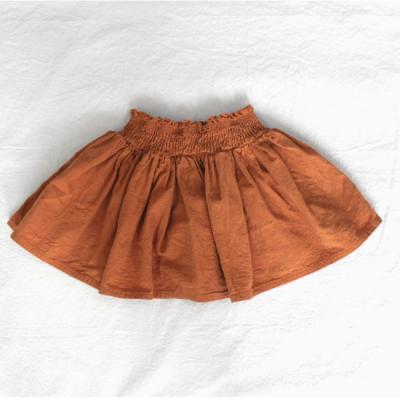 China PHB 10117 Design Kids Solid Color Simple Skirts Breathable For Kids Girls for sale