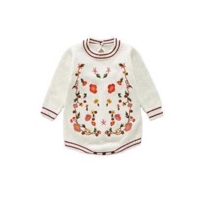 China PHB 31303 New Design Labels New Design High Quality Embroidered European Baby Winter Romper Baby Romper Regular for sale