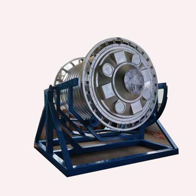 China Plastic Products Used In Water Tank Making Open Flame Rock And Roll Rotomolding Machine for sale