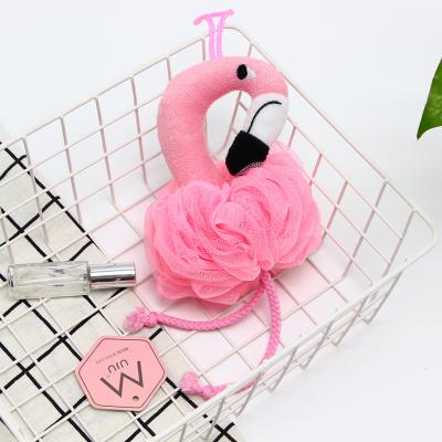 China EXFOLIATING Creative Cute Newborn Baby Bath Sponge Baby Cotton Cartoon Cartoon Kids Cleaning Skin Care Scrub Shower Ball Kids Gifts for sale