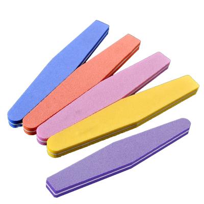 China Various specifications. Fashionable. Who respects the environment. Durable Professional Purple Pink Colors Washable Nail Rectangle Nail Buffer 100/180 Grit Pad Blot Manicure Nail Buffer for sale