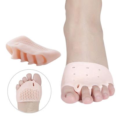 China Comfortable Cushioning Support Device Heel Foot Pads Silicone Honeycomb Forefoot Protector Silicone Forefoot Pad for sale