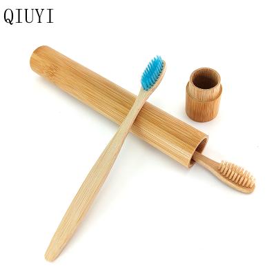 China 2021 Healthy Environmental Travel Bamboo Toothbrush Tube For Adult Toothbrush With Tube Case Box Travel for sale