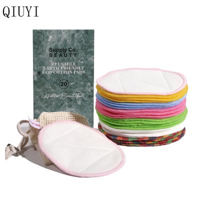 China Makeup Best Quality Round Shape Facial Cleansing Bamboo Make Up Remover Pads Cotton Pads for sale