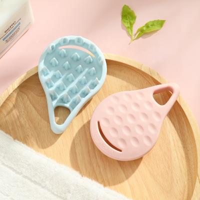 China Long Tooth Silicone Hair Silicone Scalp Comb Women Hair Scalp Massage Nylon Shampoo Brush Waterproof Soft Bristle Hair Comb for sale