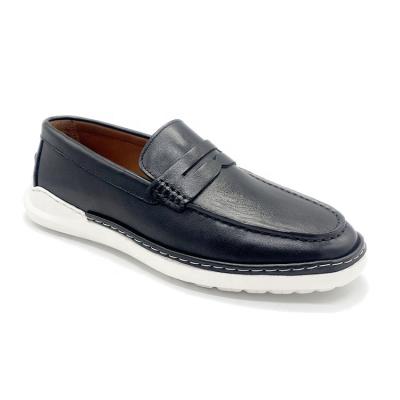 China Breathable Handsome Latest Design Mens Soft Leather Loafer Shoes Mens Handsome for sale