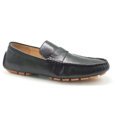 China Lightweight Genuine Leather Italian Outsole Soft Loafers Leather Men Boat Shoes for sale