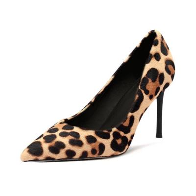 China Wholesale Anti-Smell Porcelain Leopard High Heel Fetish Pumps Shoes for sale